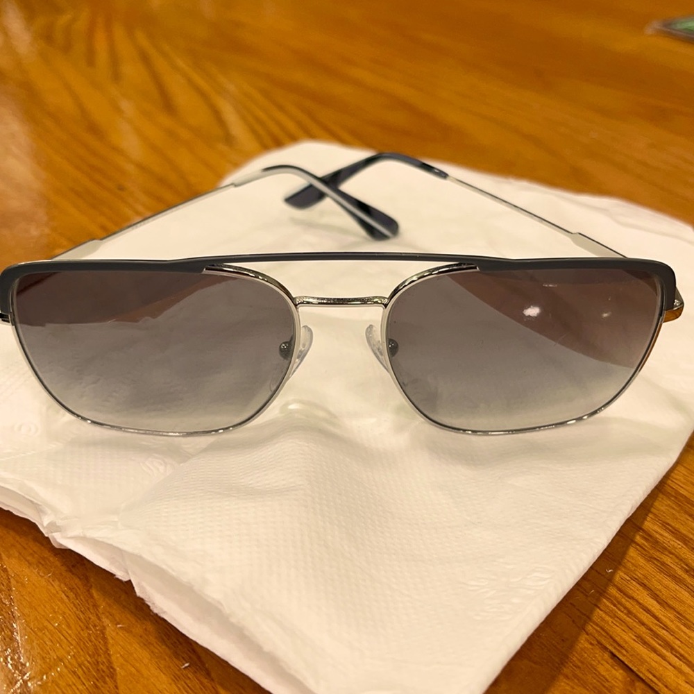 Men’s Prada silver/gray sunglasses